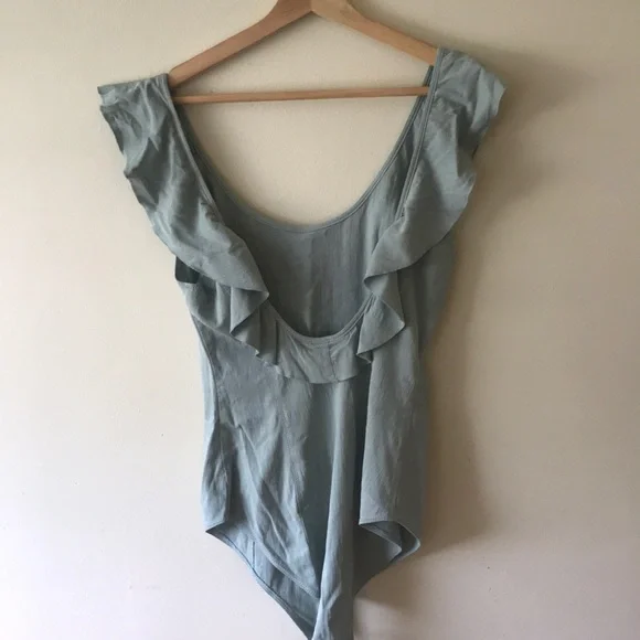 Free People Turquoise Bodysuit - Picture 3 of 4